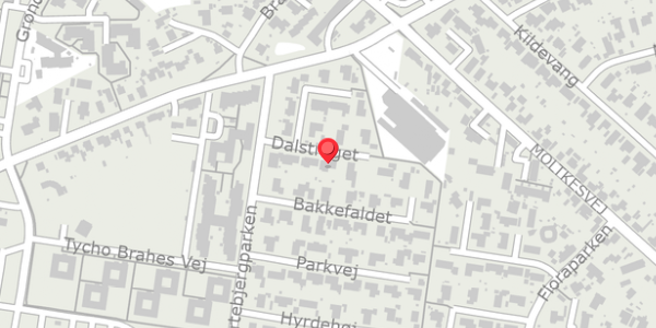 Trafikstøjkort på Dalstrøget 8, 4690 Haslev