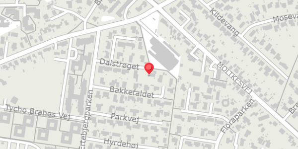 Trafikstøjkort på Dalstrøget 14, 4690 Haslev
