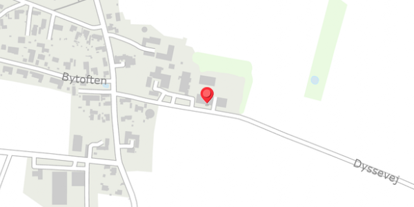 Trafikstøjkort på Dyssevej 1C, . , 4690 Haslev