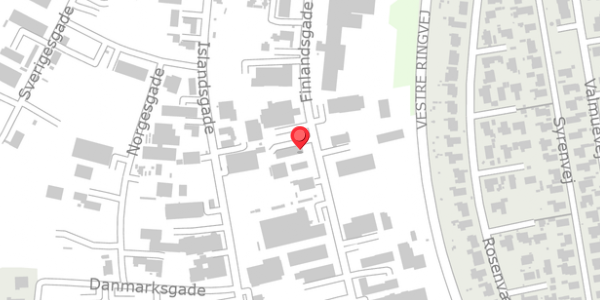 Trafikstøjkort på Finlandsgade 14A, . , 4690 Haslev