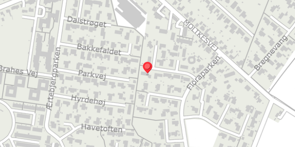 Trafikstøjkort på Floraparken 20, . , 4690 Haslev
