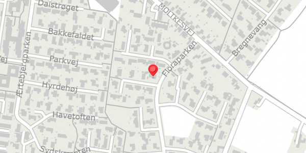 Trafikstøjkort på Floraparken 30, . , 4690 Haslev