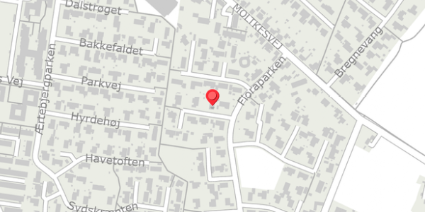 Trafikstøjkort på Floraparken 32, . , 4690 Haslev