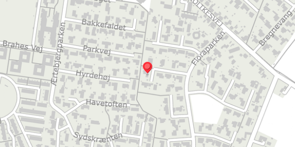 Trafikstøjkort på Floraparken 38, . , 4690 Haslev
