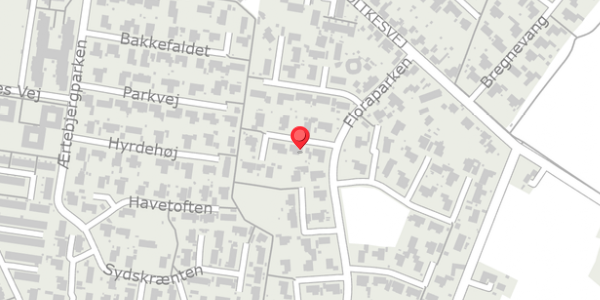 Trafikstøjkort på Floraparken 46, . , 4690 Haslev