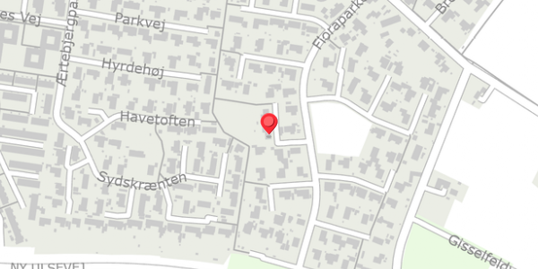 Trafikstøjkort på Floraparken 60, . , 4690 Haslev