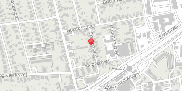 Trafikstøjkort på Fredensvej 7A, 4690 Haslev