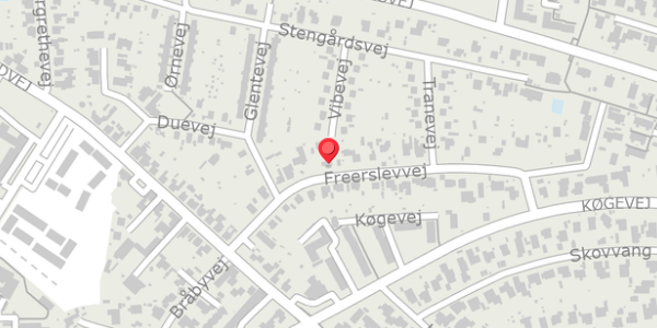 Trafikstøjkort på Freerslevvej 15, . , 4690 Haslev