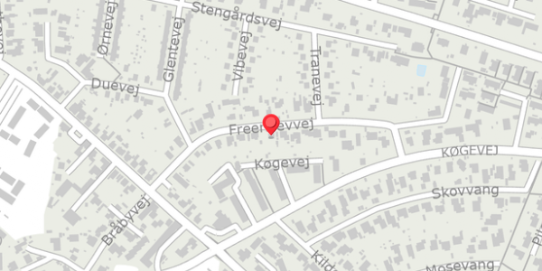 Trafikstøjkort på Freerslevvej 16, . , 4690 Haslev