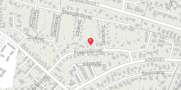 Trafikstøjkort på Freerslevvej 21, 4690 Haslev