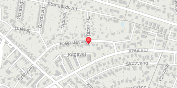 Trafikstøjkort på Freerslevvej 22, . , 4690 Haslev