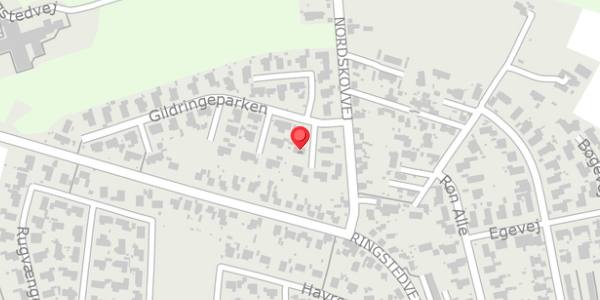 Trafikstøjkort på Gildringeparken 11, . , 4690 Haslev