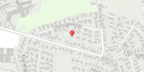 Trafikstøjkort på Gildringeparken 31, . , 4690 Haslev