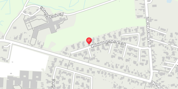 Trafikstøjkort på Gildringeparken 38, . , 4690 Haslev