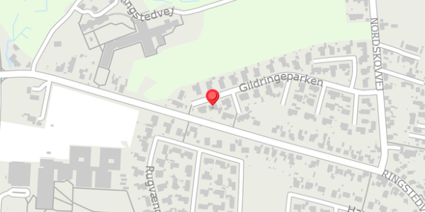 Trafikstøjkort på Gildringeparken 49, 4690 Haslev