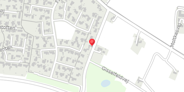 Trafikstøjkort på Gisselfeldvej 4, . , 4690 Haslev