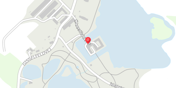 Trafikstøjkort på Gisselfeldvej 5, 4690 Haslev