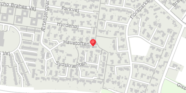 Trafikstøjkort på Havetoften 14, . , 4690 Haslev