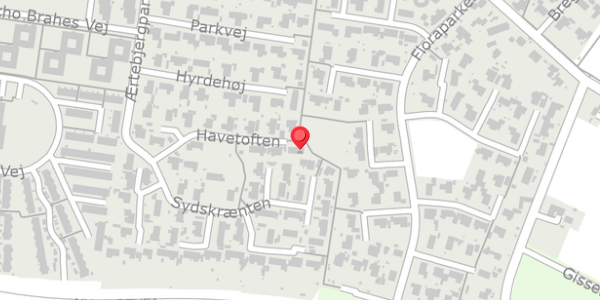 Trafikstøjkort på Havetoften 16, . , 4690 Haslev