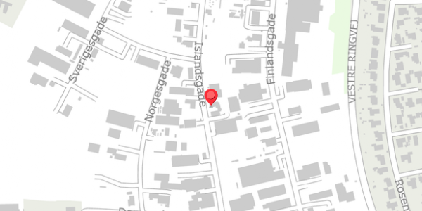 Trafikstøjkort på Islandsgade 13A, . , 4690 Haslev