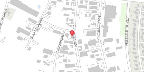 Trafikstøjkort på Islandsgade 14, . , 4690 Haslev