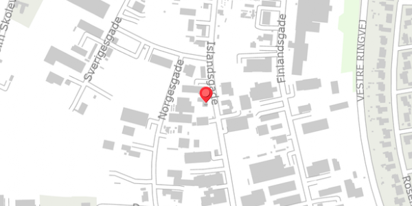 Trafikstøjkort på Islandsgade 18, . , 4690 Haslev