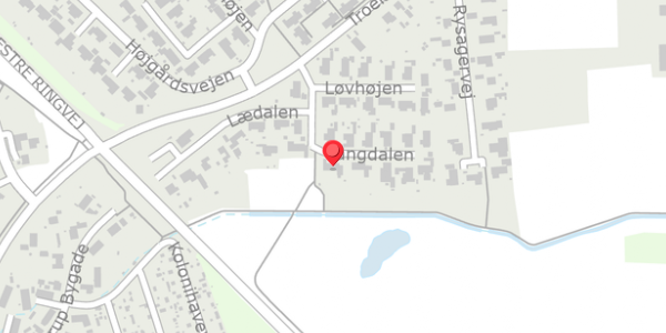 Trafikstøjkort på Langdalen 2, 4690 Haslev