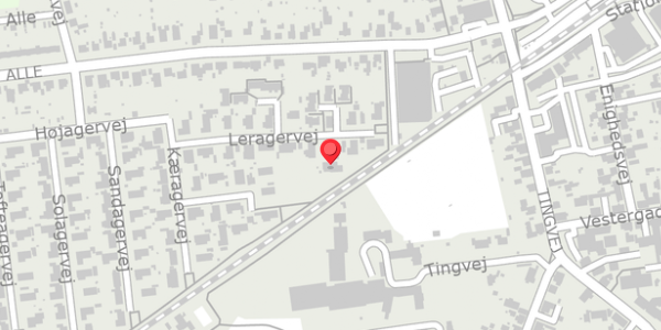 Trafikstøjkort på Leragervej 18, . , 4690 Haslev