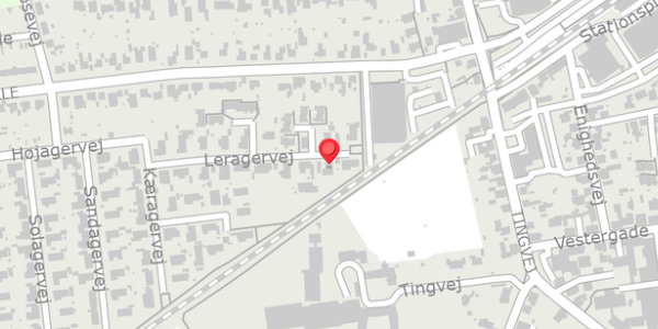 Trafikstøjkort på Leragervej 20, . , 4690 Haslev