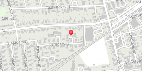 Trafikstøjkort på Leragervej 21, 4690 Haslev