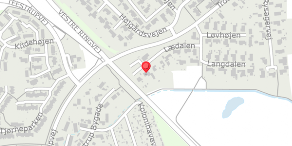 Trafikstøjkort på Lædalen 15, . , 4690 Haslev