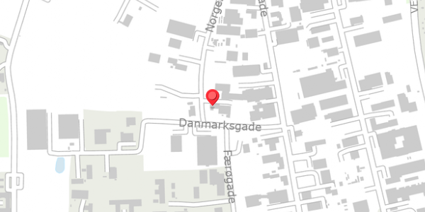 Trafikstøjkort på Norgesgade 11, 4690 Haslev