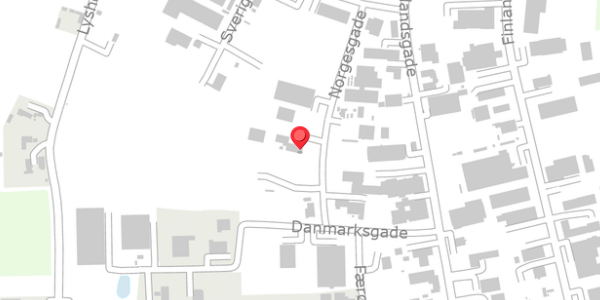 Trafikstøjkort på Norgesgade 16, 4690 Haslev