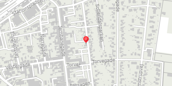 Trafikstøjkort på Nygade 22, 4690 Haslev