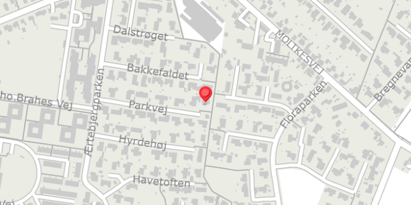 Trafikstøjkort på Parkvej 13, 4690 Haslev