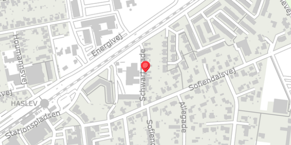 Trafikstøjkort på Schwartzgade 10, 4690 Haslev