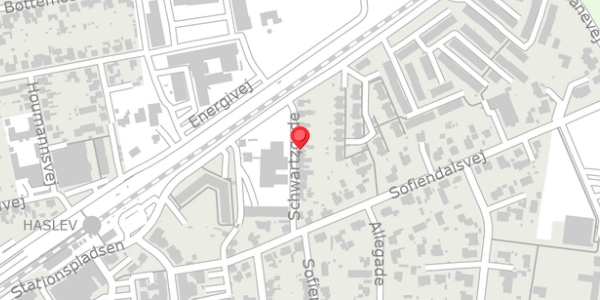 Trafikstøjkort på Schwartzgade 12, . , 4690 Haslev