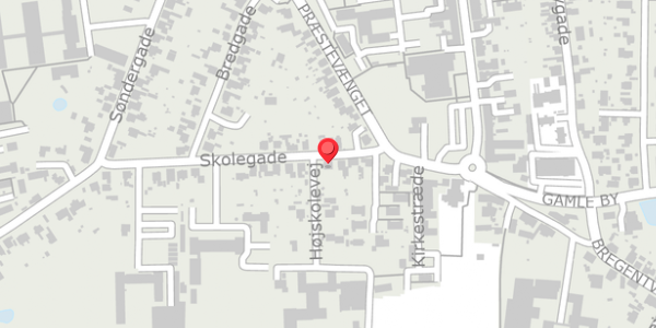 Trafikstøjkort på Skolegade 9, 4690 Haslev