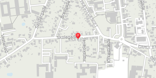 Trafikstøjkort på Skolegade 13, 4690 Haslev