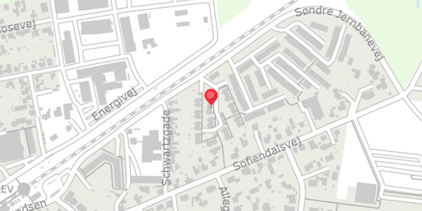 Trafikstøjkort på Sofielunden 6, 4690 Haslev