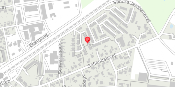 Trafikstøjkort på Sofielunden 9, 4690 Haslev