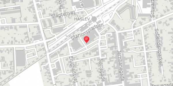 Trafikstøjkort på Stationspladsen 4, 4690 Haslev