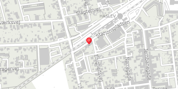 Trafikstøjkort på Stationsvej 8, 4690 Haslev