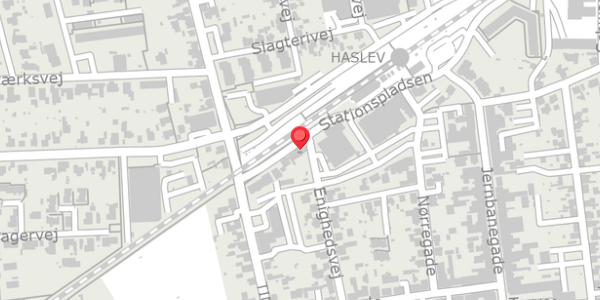 Trafikstøjkort på Stationsvej 10, 4690 Haslev