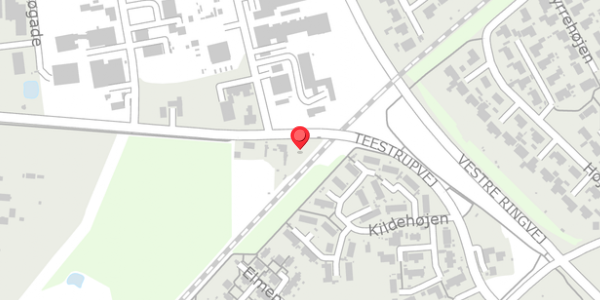 Trafikstøjkort på Teestrupvej 5, 4690 Haslev