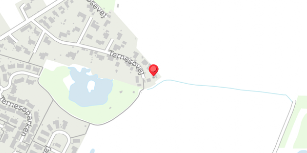 Trafikstøjkort på Ternesøvej 33, 4690 Haslev