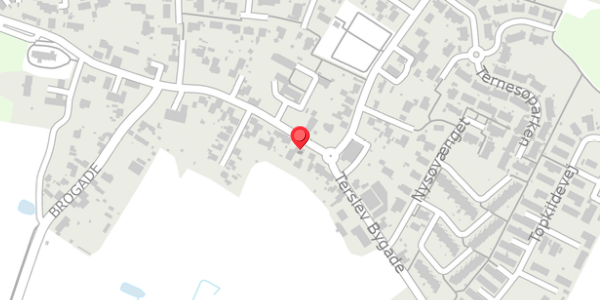 Trafikstøjkort på Terslev Bygade 11, . , 4690 Haslev