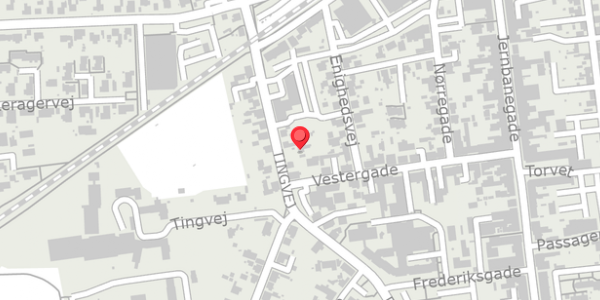 Trafikstøjkort på Tingvej 13, 4690 Haslev