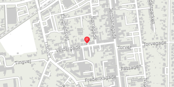 Trafikstøjkort på Vestergade 12A, . , 4690 Haslev