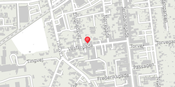 Trafikstøjkort på Vestergade 18, . , 4690 Haslev